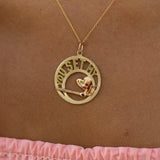 You Set My Heart On Fire 14k Gold Charm