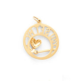 You Set My Heart On Fire 14k Gold Charm