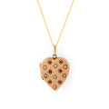 Victorian Heart 10k Gold Starburst Locket