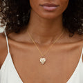 Victorian Heart 10k Gold Starburst Locket