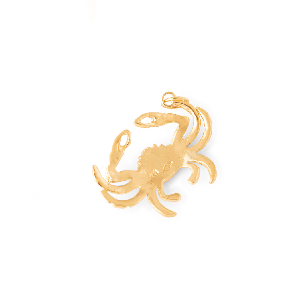 Crab Cancer 14k Gold Zodiac Charm