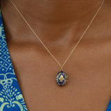 Victorian 14k Gold and Enamel Petite Locket