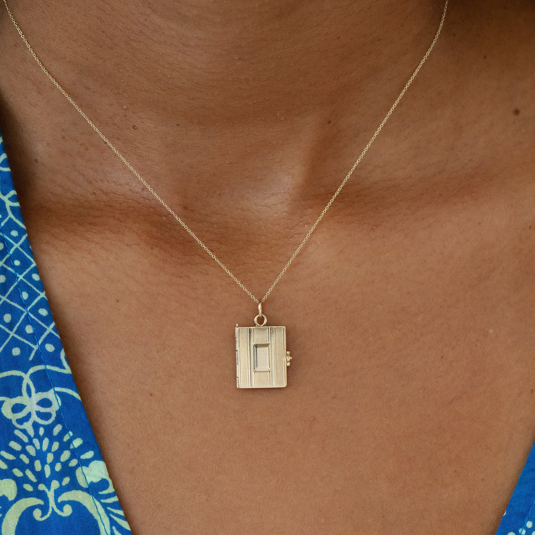 Movable 14k Gold Book Charm