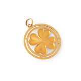 Large Italian 18K Gold and Lapis Charm