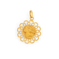 Italian Fortuna Goddess 18K Gold Charm