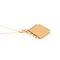 Victorian Diamond and 14K Gold Square Locket