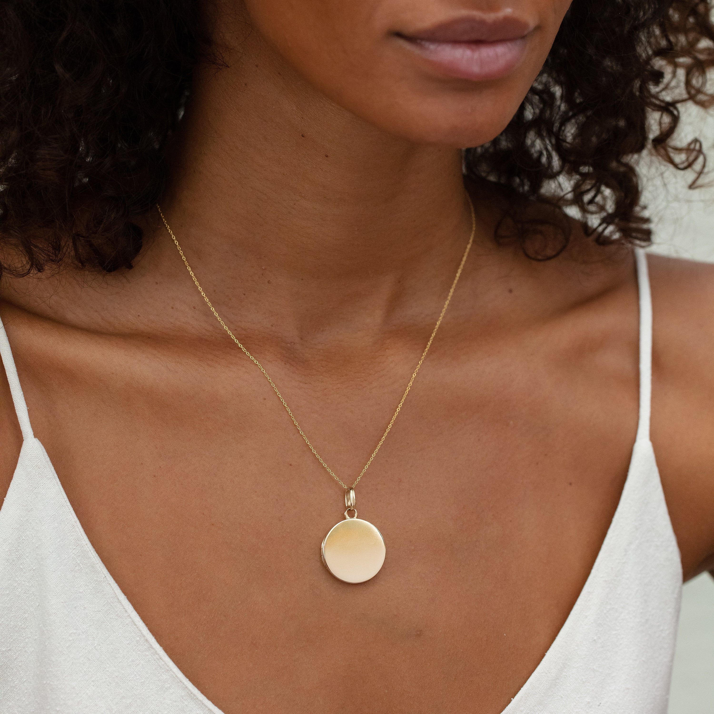 Austrian 14k Gold Round Locket