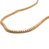 Victorian 18K Gold Mesh and Dot Chain Necklace