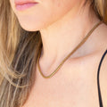 Victorian 18K Gold Mesh and Dot Chain Necklace
