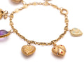 Victorian Gold Heart Charm Bracelet
