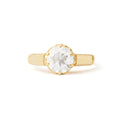Arts & Crafts 1.60 Carat Old European Cut Diamond and 14k Gold Ring