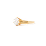 Arts & Crafts 1.60 Carat Old European Cut Diamond and 14k Gold Ring