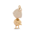 Bi-Color 18K Gold Hatching Chick Charm