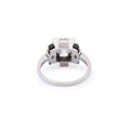 Art Deco Old Mine Cut Diamond, Onyx, And Platinum Ring