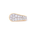 Kutchinsky Modernist Diamond and 18k Gold Cocktail Ring