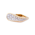 Kutchinsky Modernist Diamond and 18k Gold Cocktail Ring