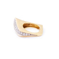 Kutchinsky Modernist Diamond and 18k Gold Cocktail Ring