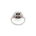 Austrian Art Deco Onyx, Diamond, and Platinum Ring