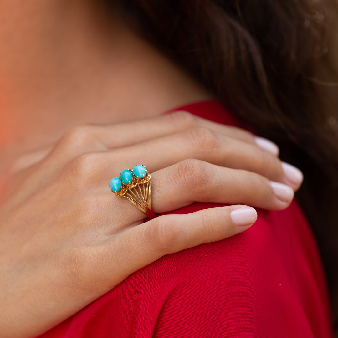 Le Vian Grand Sample Sale Ring featuring Robins Egg Blue Turquoise, Ye -  BirthStone.com