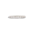 Platinum and Diamond Half Band Ring