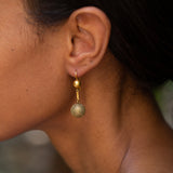 Victorian Etruscan Revival 14k Gold Dangle Earrings