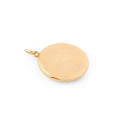 Victorian Diamond And 14k Gold Plain Round Locket