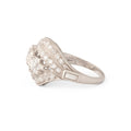 Art Deco Square Cut Diamond and Platinum Ring