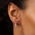 Marquise and Round Diamond Stud Earrings