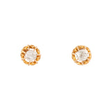 Victorian 0.70 Carat Old Mine Cut Diamond Stud Earrings