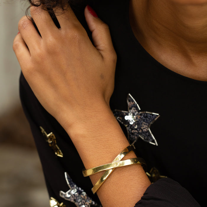 Paloma Picasso 18k Gold Graffiti X Cuff Bracelet by Tiffany & Co.