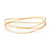 Tiffany & Co Elsa Peretti Wave Three-Row 18k Gold Bracelet