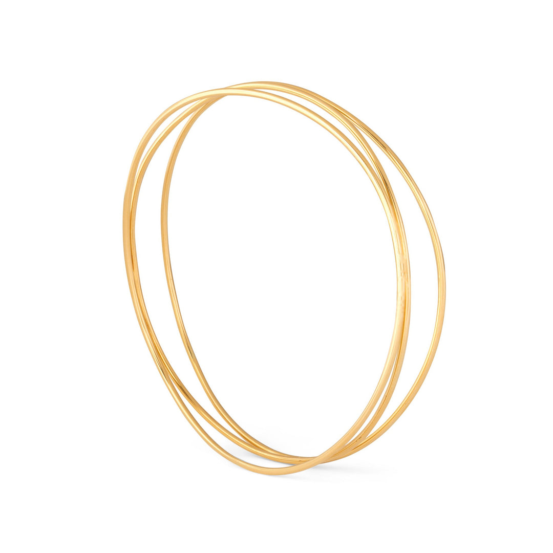 Tiffany & Co Elsa Peretti Wave Three-Row 18k Gold Bracelet