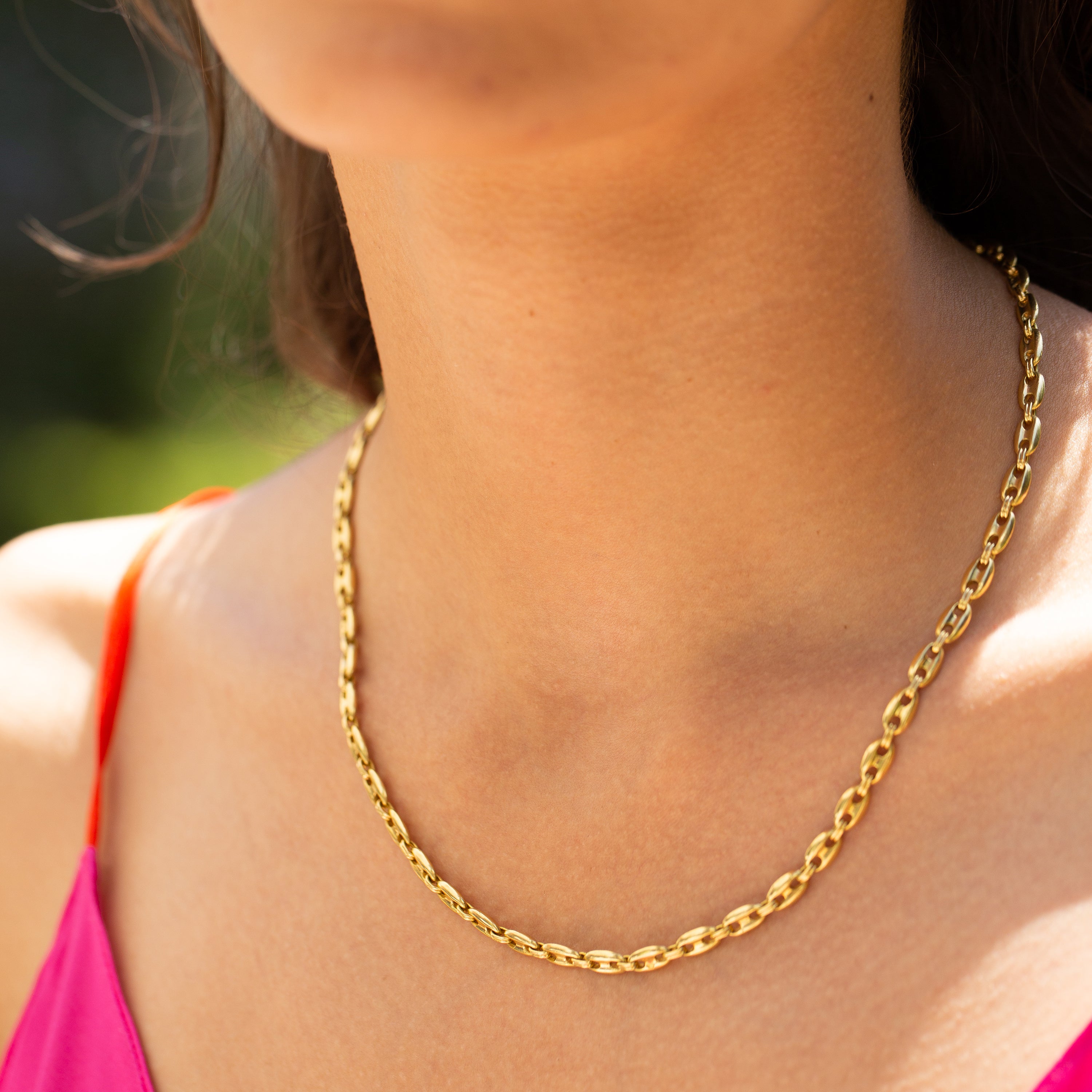 Mariner Link 14k Gold 18" Chain Necklace