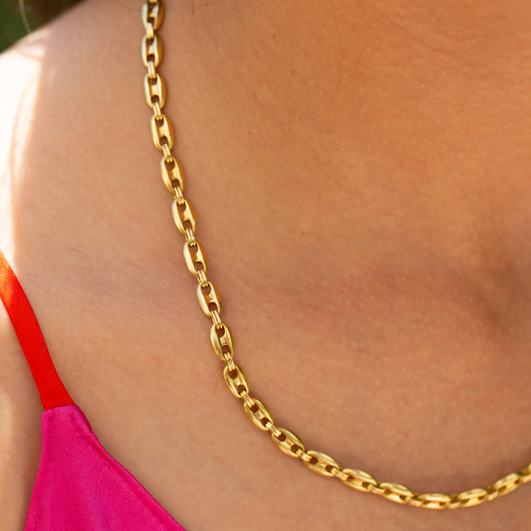 Mariner Link 14k Gold 18" Chain Necklace