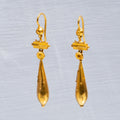 Victorian Etruscan Revival 18k Gold Earrings