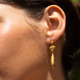 Victorian Etruscan Revival 18k Gold Earrings