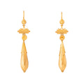 Victorian Etruscan Revival 18k Gold Earrings