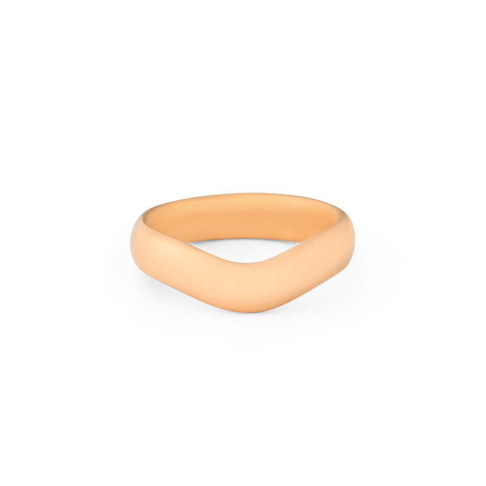 Tiffany & Co Elsa Peretti Curved 18k Rose Gold Ring