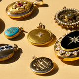 Victorian Old European Cut Diamond and 14k Gold Locket