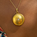 Victorian Old European Cut Diamond and 14k Gold Locket