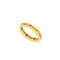 Multi-Stone 18k Gold Eternity Band