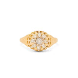 Victorian Diamond Cluster and 14k Gold Ring
