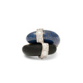 1970s Lapis Lazuli, Onyx, Diamond, and 18k Gold Ring