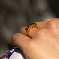 Five-Stone Ruby and 22K Gold Ring