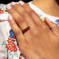 Five-Stone Ruby and 22K Gold Ring