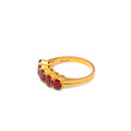 Five-Stone Ruby and 22K Gold Ring