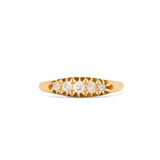 Victorian Old Mine Cut Diamond and 18k Gold Ring