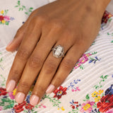 Edwardian Toi et Moi Diamond and Platinum Ring