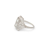 Edwardian Toi et Moi Diamond and Platinum Ring