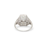 Edwardian Toi et Moi Diamond and Platinum Ring